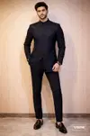 Black Colour Outluk Vol 126 Designer Mens Jodhpuri Suits Manufacturers 126016
